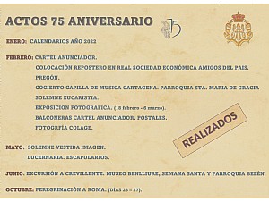 ACTOS CONMEMORATIVOS 75 ANIVERSARIO IMAGEN MARIANO BENLLIURE.