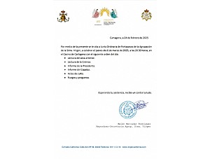 Convocatoria Junta Portapasos