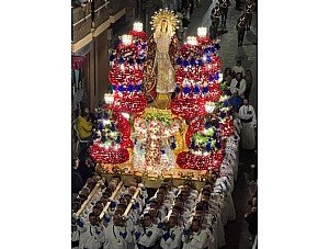 Tallaje del trono de la Stma. Virgen del Primer Dolor