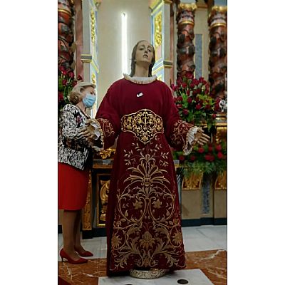 VESTIDA DE LA STMA. VIRGEN DEL PRIMER DOLOR. SUBIDA AL ALTAR MAYOR - Foto 6